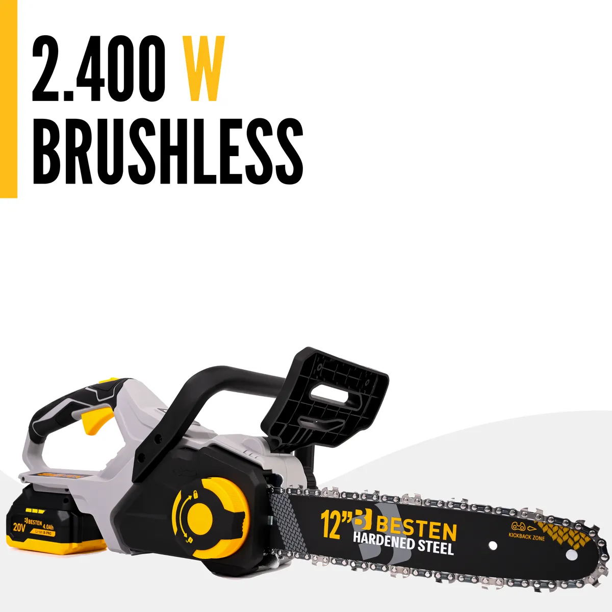 Piła akumulatorowa 12 cali BESTEN BE0002893 - silnik bezszczotkowy brushless